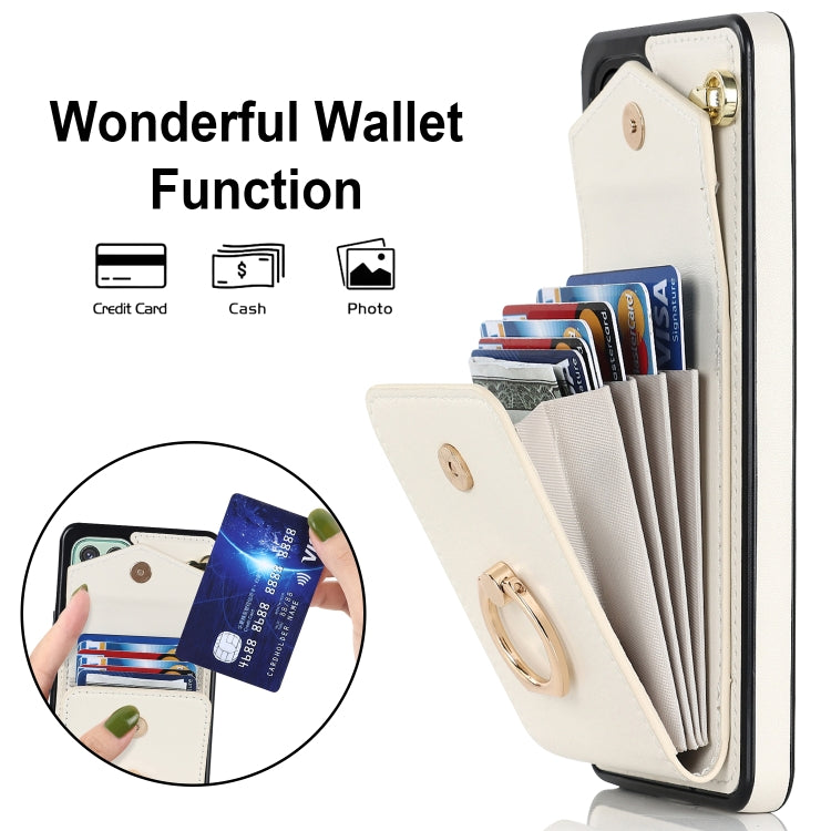 For Samsung Galaxy A22 5G Ring Holder RFID Card Slot Phone Case
