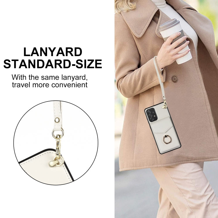 For Samsung Galaxy A72 5G Ring Holder RFID Card Slot Phone Case