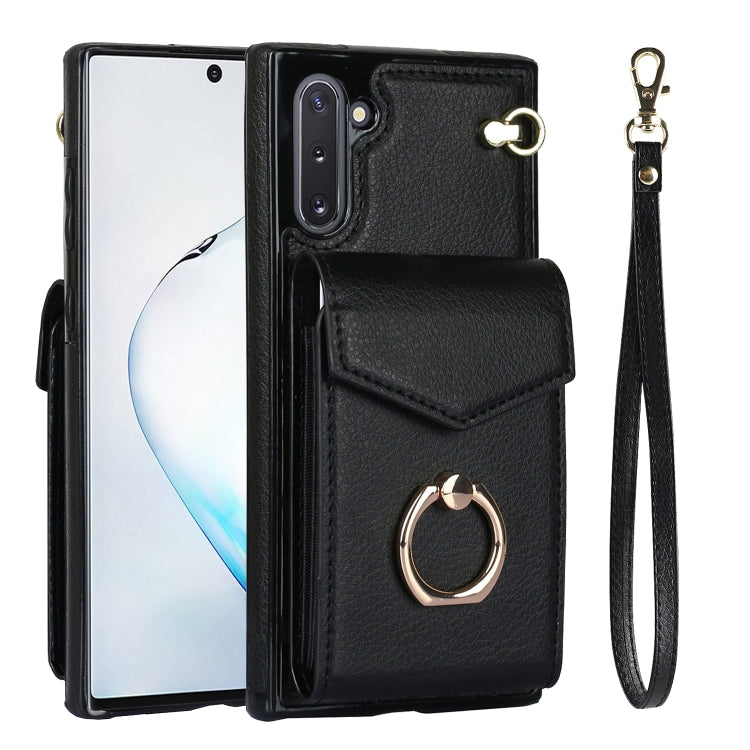 For Samsung Galaxy Note10 Ring Holder RFID Card Slot Phone Case