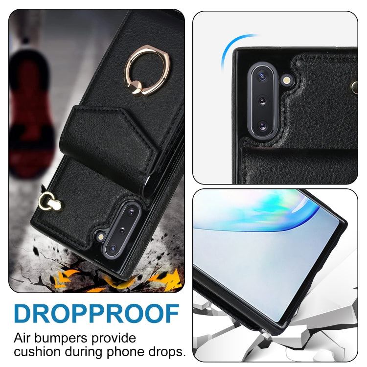 For Samsung Galaxy Note10 Ring Holder RFID Card Slot Phone Case