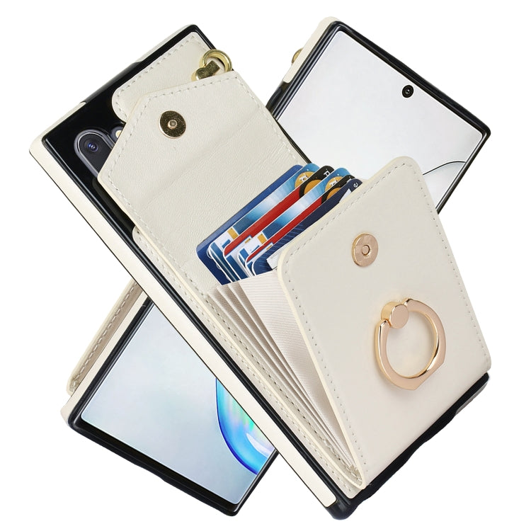 For Samsung Galaxy Note10 Ring Holder RFID Card Slot Phone Case