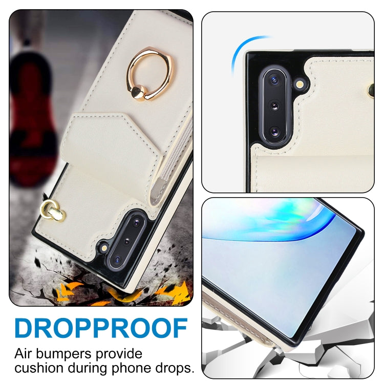 For Samsung Galaxy Note10 Ring Holder RFID Card Slot Phone Case