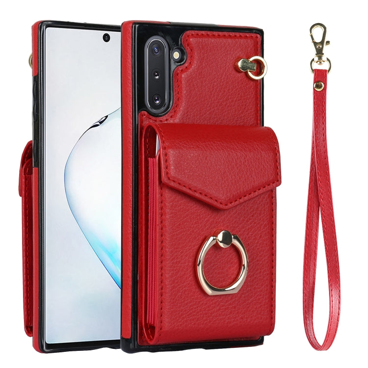 For Samsung Galaxy Note10 Ring Holder RFID Card Slot Phone Case