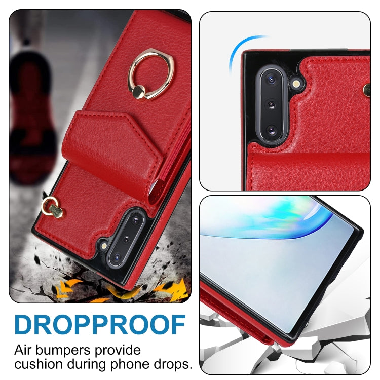 For Samsung Galaxy Note10 Ring Holder RFID Card Slot Phone Case