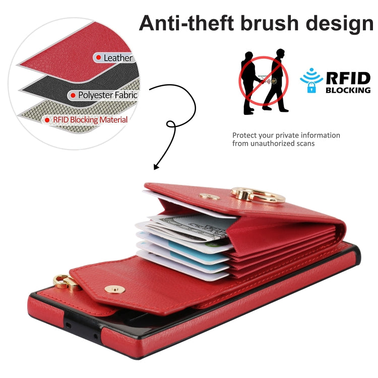 For Samsung Galaxy Note10 Ring Holder RFID Card Slot Phone Case