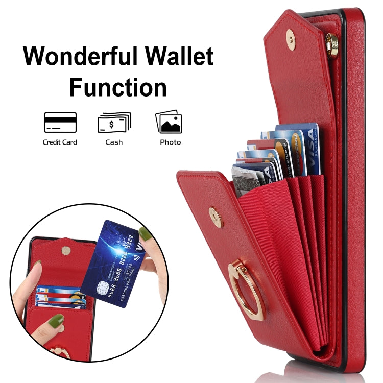 For Samsung Galaxy Note10 Ring Holder RFID Card Slot Phone Case