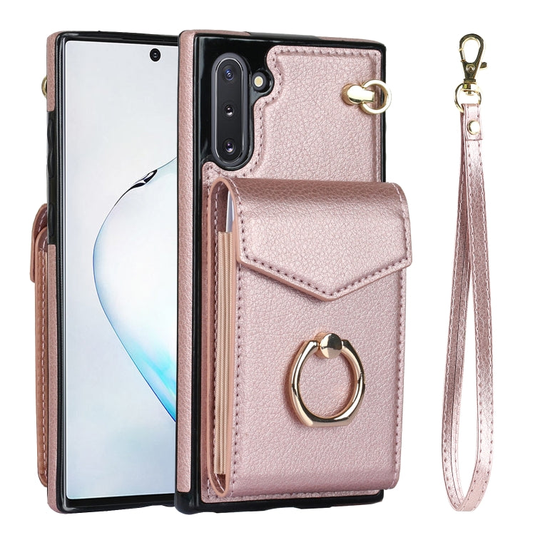 For Samsung Galaxy Note10 Ring Holder RFID Card Slot Phone Case