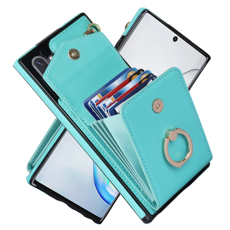 For Samsung Galaxy Note10 Ring Holder RFID Card Slot Phone Case