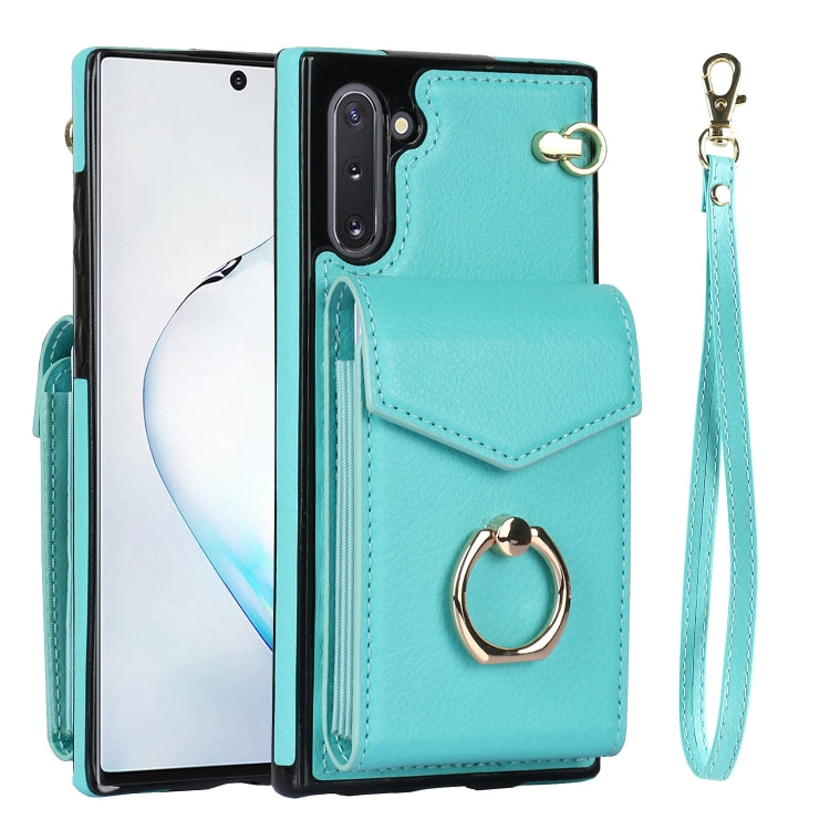 For Samsung Galaxy Note10 Ring Holder RFID Card Slot Phone Case