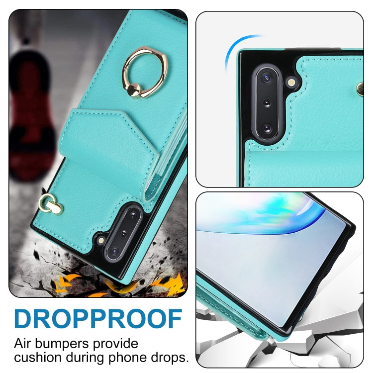 For Samsung Galaxy Note10 Ring Holder RFID Card Slot Phone Case