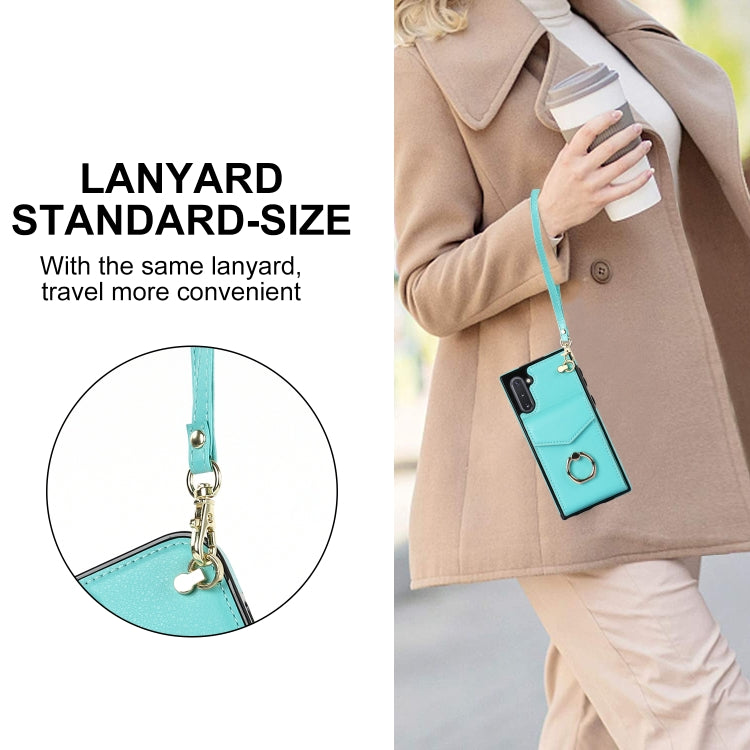 For Samsung Galaxy Note10 Ring Holder RFID Card Slot Phone Case