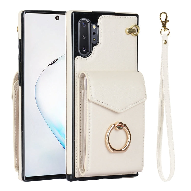 For Samsung Galaxy Note10+ Ring Holder RFID Card Slot Phone Case