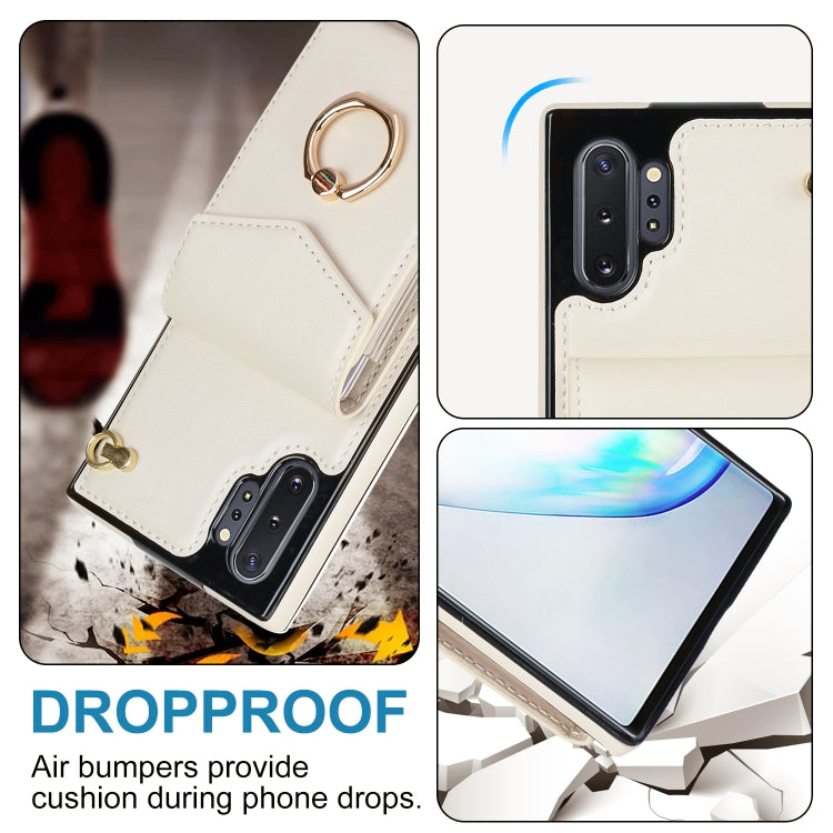 For Samsung Galaxy Note10+ Ring Holder RFID Card Slot Phone Case