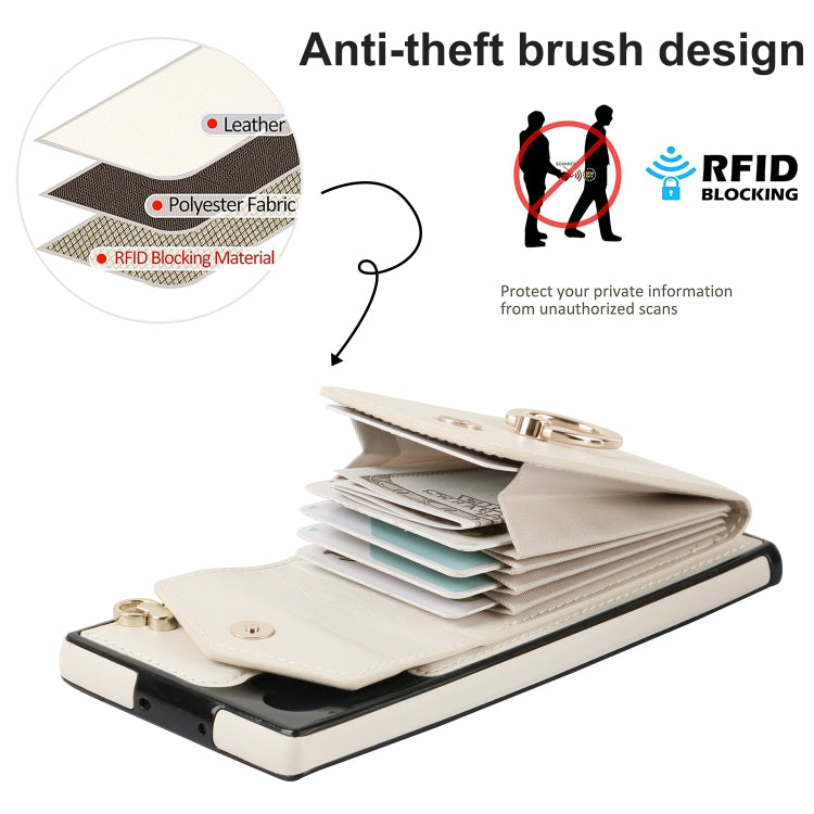 For Samsung Galaxy Note10+ Ring Holder RFID Card Slot Phone Case