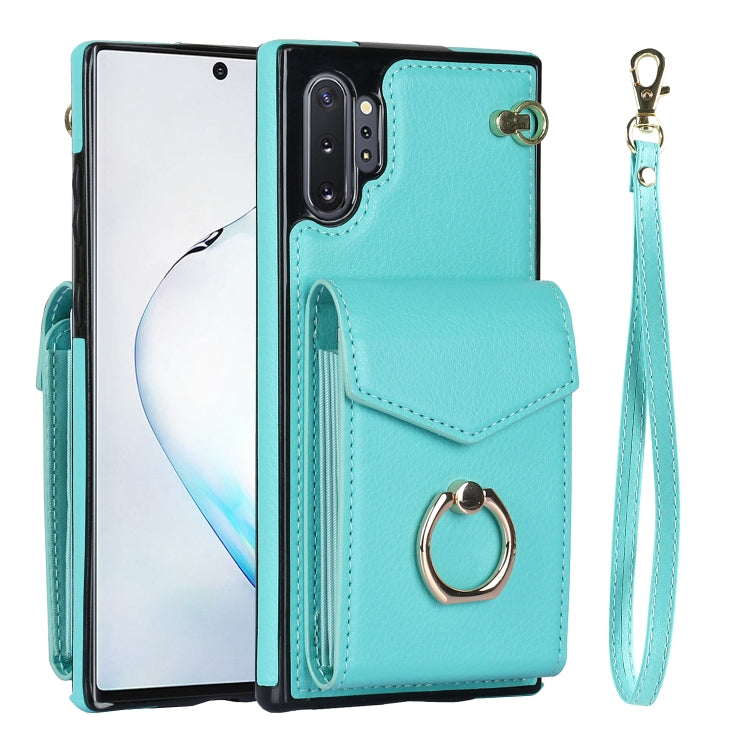 For Samsung Galaxy Note10+ Ring Holder RFID Card Slot Phone Case
