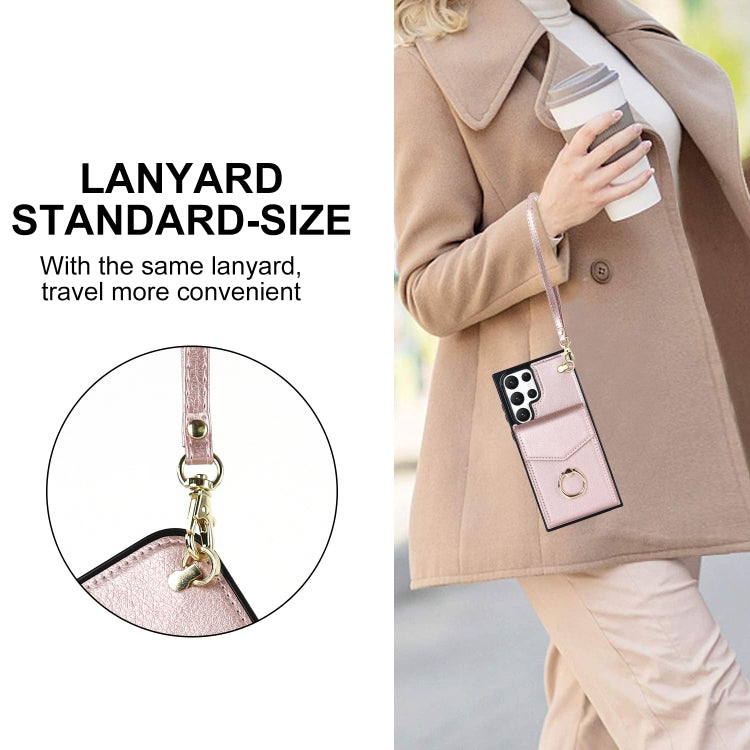 For Samsung Galaxy S23 Ultra 5G Ring Holder RFID Card Slot Phone Case