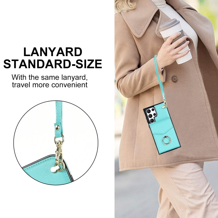 For Samsung Galaxy S23 Ultra 5G Ring Holder RFID Card Slot Phone Case