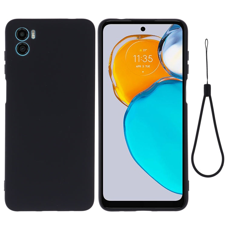 For Motorola Moto E22s Color Liquid Silicone Phone Case