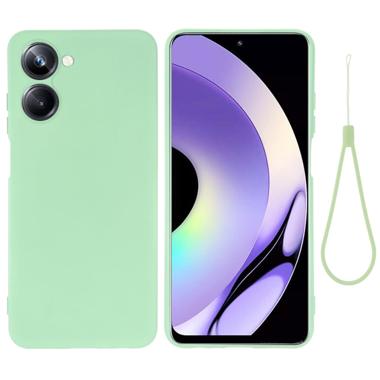 For Realme 10 4G Color Liquid Silicone Phone Case