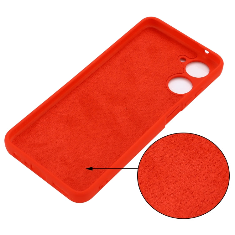 For Realme 10 4G Color Liquid Silicone Phone Case