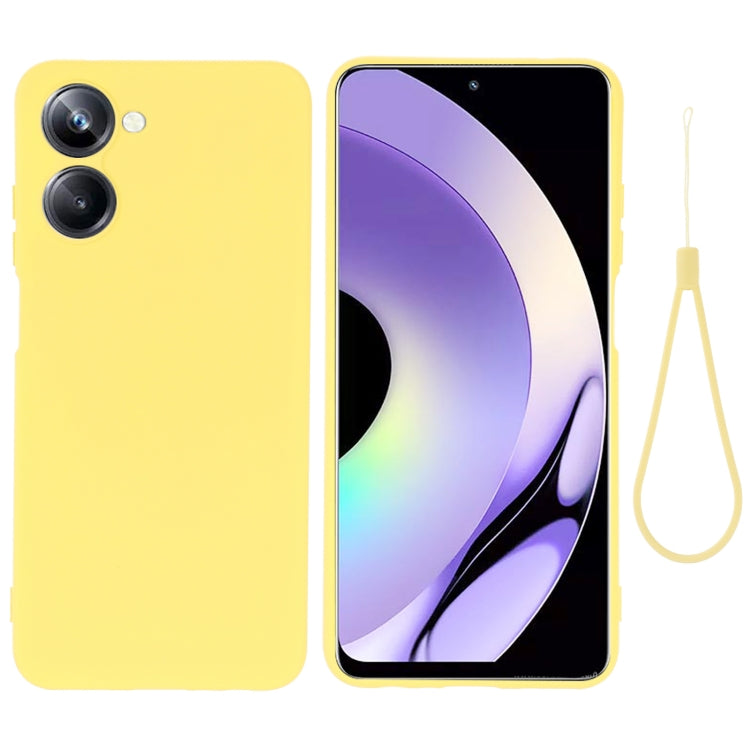 For Realme 10 4G Color Liquid Silicone Phone Case
