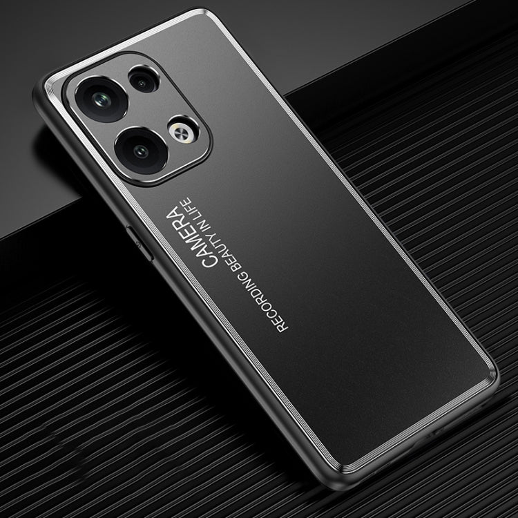 For OPPO Reno9 Pro+ Frosted Metal Phone Case