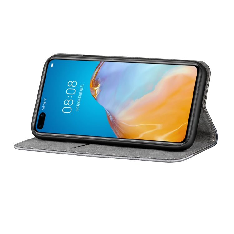 For Huawei P40 Business Solid Color Stitching Multifunctional Horizontal Flip Leather Case with Bracket & Card Slots