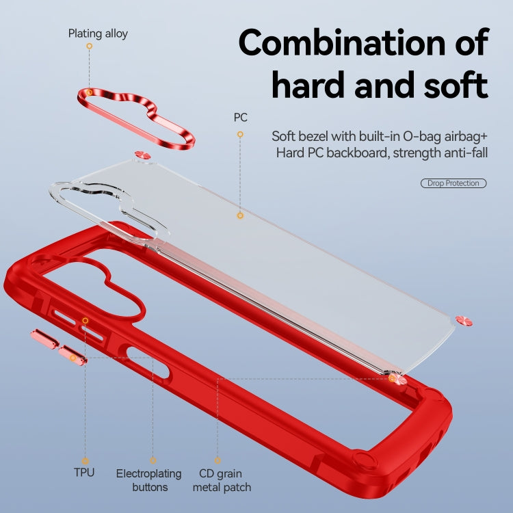 For Samsung Galaxy A14 5G Soft TPU Clear PC Shockproof Phone Case
