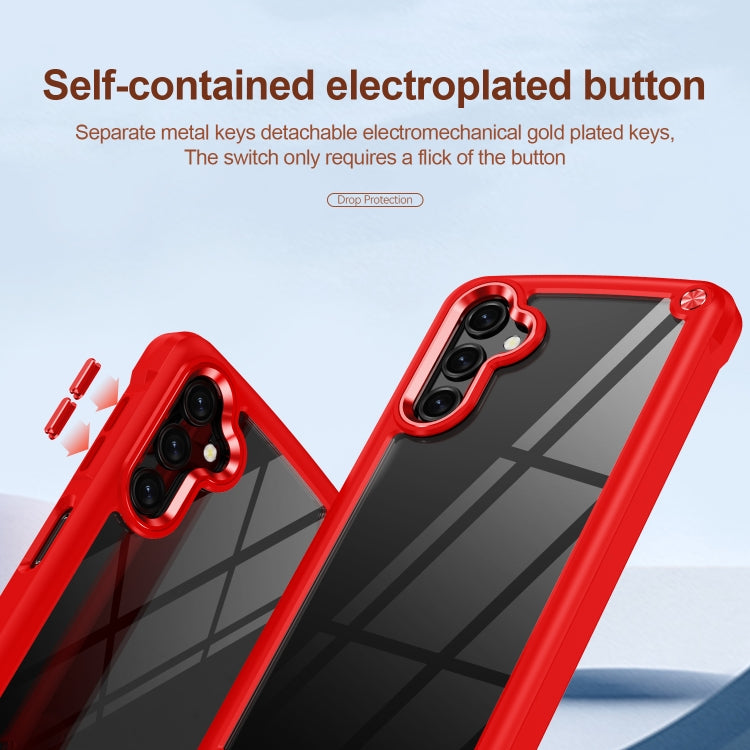 For Samsung Galaxy A14 5G Soft TPU Clear PC Shockproof Phone Case