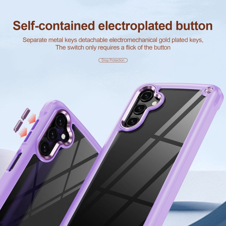 For Samsung Galaxy A14 5G Soft TPU Clear PC Shockproof Phone Case