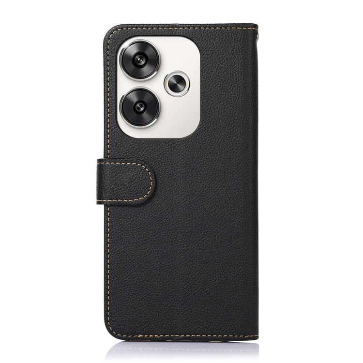 For Xiaomi Poco F6 / Redmi Turbo 3 KHAZNEH Litchi Texture Leather RFID Phone Case