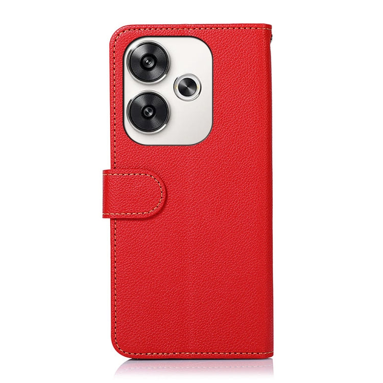 For Xiaomi Poco F6 / Redmi Turbo 3 KHAZNEH Litchi Texture Leather RFID Phone Case