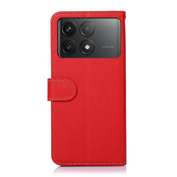 For Xiaomi Redmi K70 5G / K70 Pro 5G KHAZNEH Litchi Texture Leather RFID Phone Case