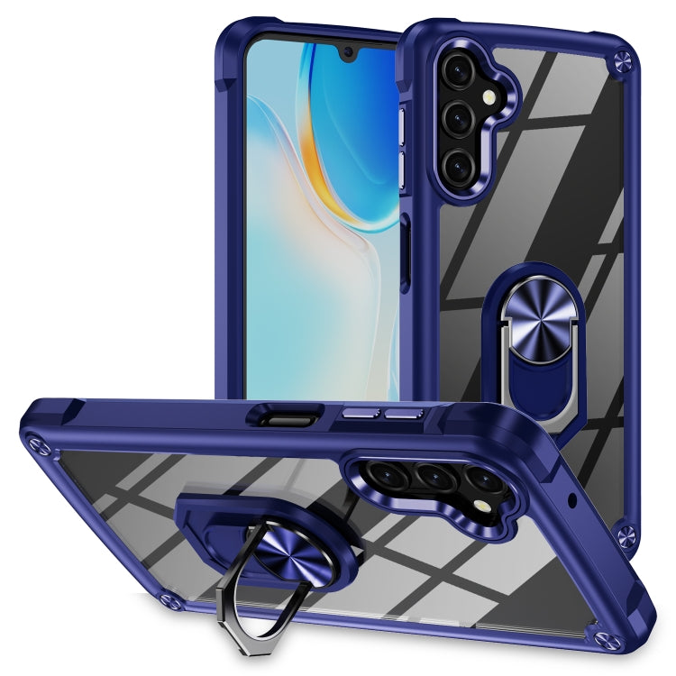 For Samsung Galaxy A14 5G TPU + PC Lens Protection Phone Case with Ring Holder