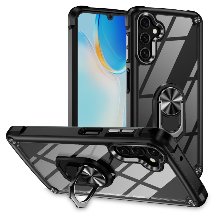 For Samsung Galaxy A14 5G TPU + PC Lens Protection Phone Case with Ring Holder