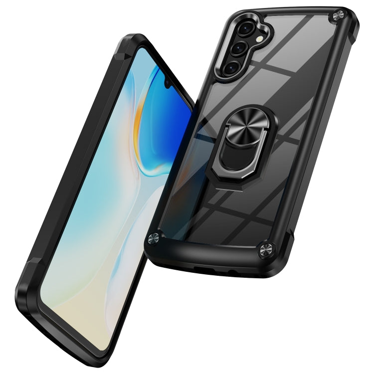 For Samsung Galaxy A14 5G TPU + PC Lens Protection Phone Case with Ring Holder