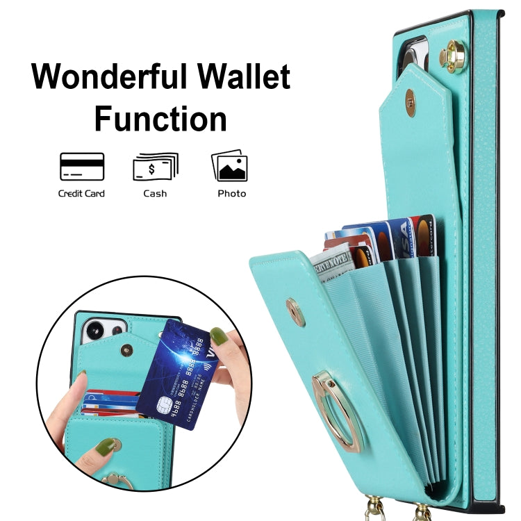 For Samsung Galaxy S23 Ultra 5G Ring Holder RFID Card Slot Phone Case with Long Lanyard