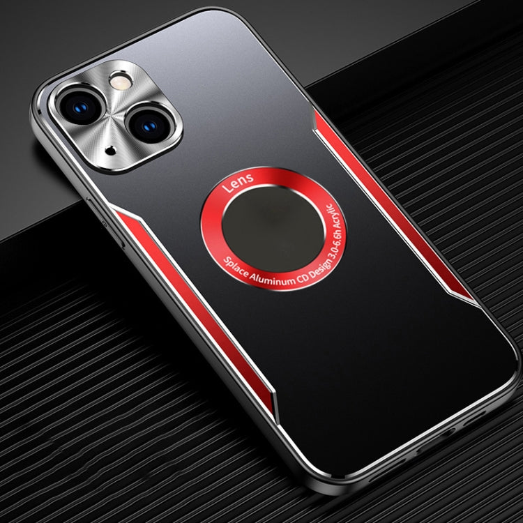 For iPhone 14 Aluminum Alloy + TPU Phone Case