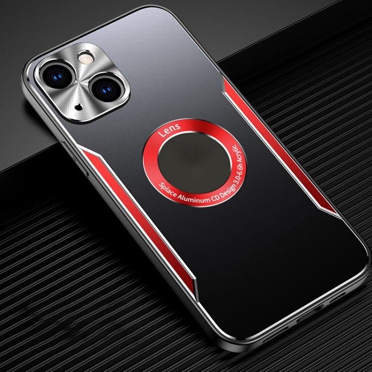 For iPhone 14 Plus Aluminum Alloy + TPU Phone Case