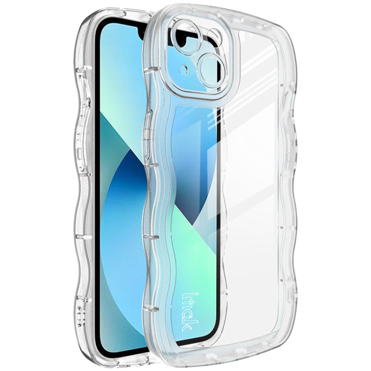 For iPhone 14 IMAK UX-8 Series Transparent Shockproof TPU Phone Case