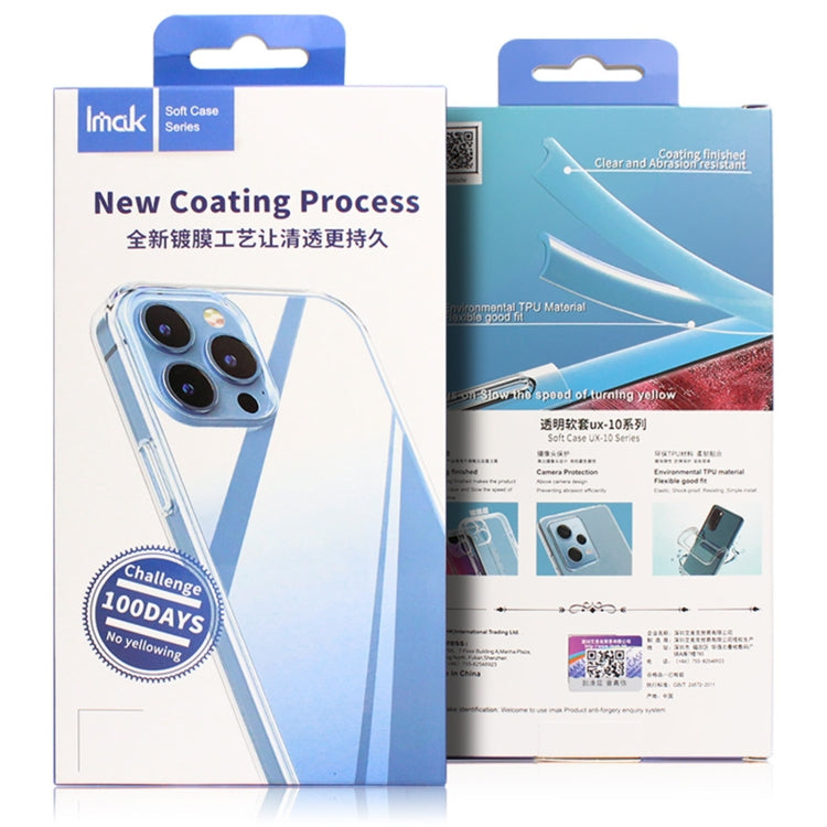 For Samsung Galaxy A54 5G IMAK UX-10 Series Transparent Shockproof TPU Phone Case