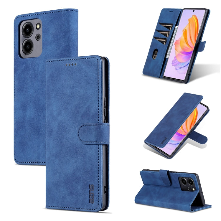 For Honor 80 SE AZNS Skin Feel Calf Texture Flip Leather Phone Case
