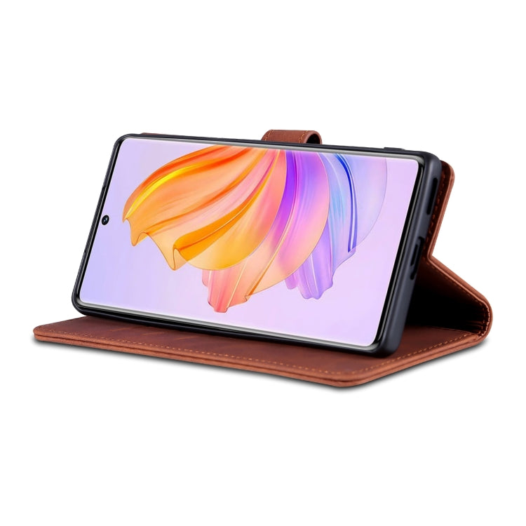 For Honor 80 SE AZNS Skin Feel Calf Texture Flip Leather Phone Case