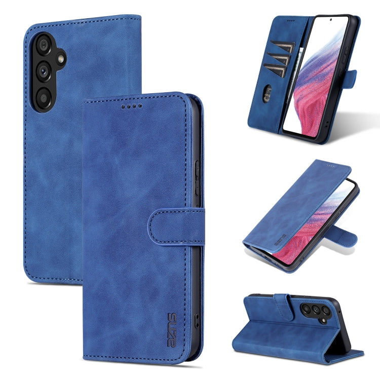 For Samsung Galaxy A34 5G AZNS Skin Feel Calf Texture Flip Leather Phone Case