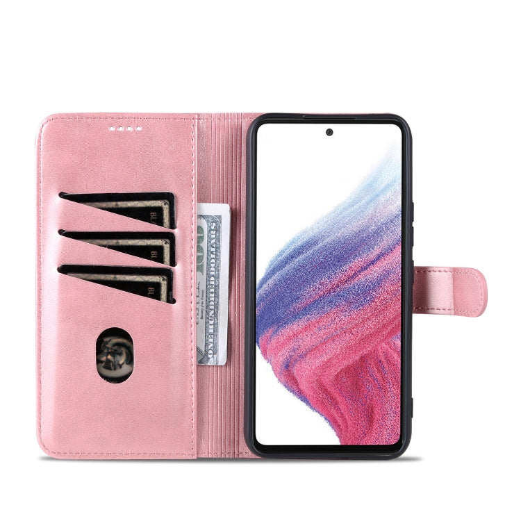 For Samsung Galaxy A34 5G AZNS Skin Feel Calf Texture Flip Leather Phone Case