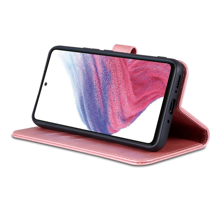 For Samsung Galaxy A34 5G AZNS Skin Feel Calf Texture Flip Leather Phone Case