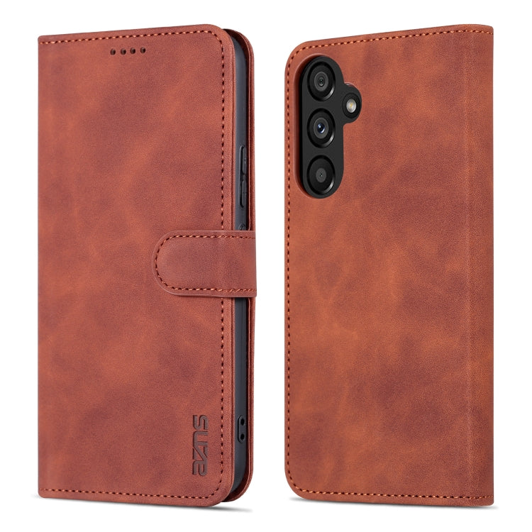 For Samsung Galaxy A34 5G AZNS Skin Feel Calf Texture Flip Leather Phone Case