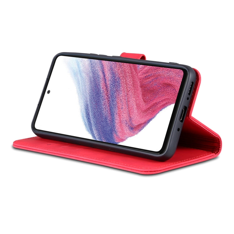 For Samsung Galaxy A54 5G AZNS Skin Feel Calf Texture Flip Leather Phone Case