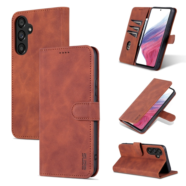 For Samsung Galaxy A54 5G AZNS Skin Feel Calf Texture Flip Leather Phone Case