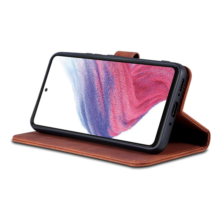 For Samsung Galaxy A54 5G AZNS Skin Feel Calf Texture Flip Leather Phone Case